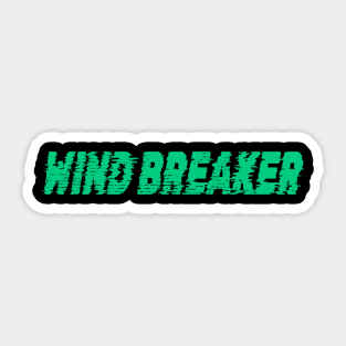 Wind Breaker Anime Title Typography Inspired WB-1 Sticker